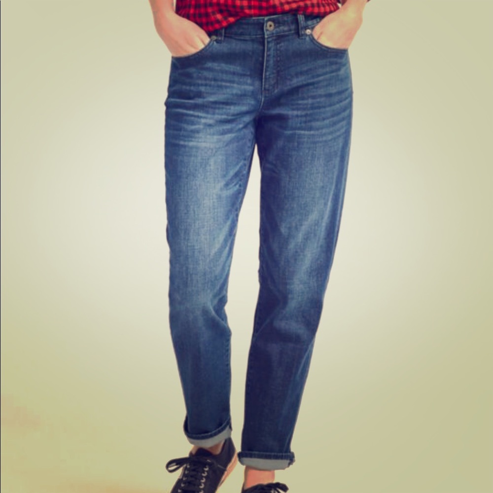 L.L. BEAN Signature Denim Boyfriend Jeans 16